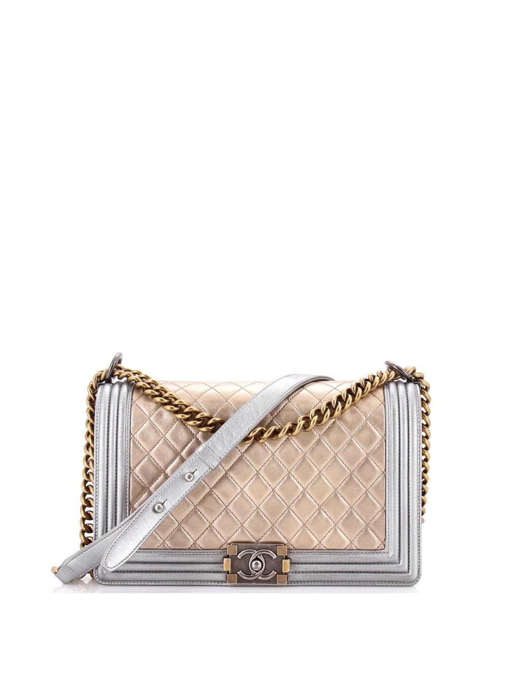 Chanel Bicolor Boy Flap Bag Quilted #373245C35B